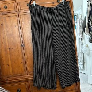 Black and White Striped Pants